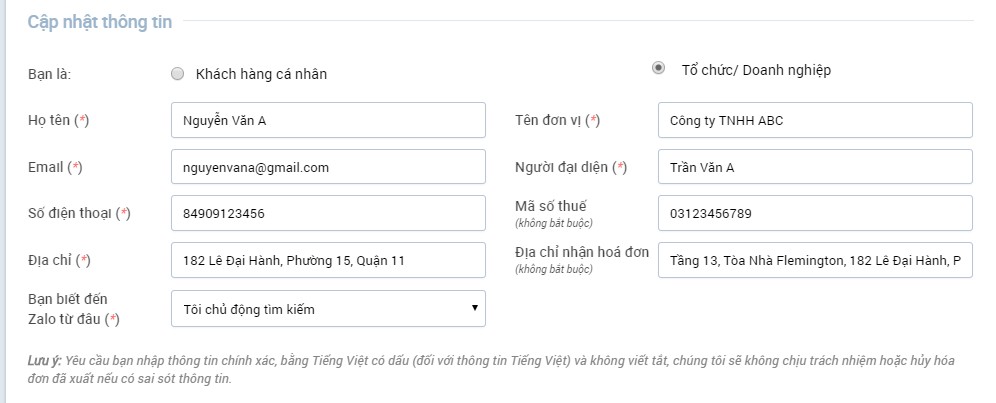 Tạo tài khoản quảng cáo Zalo đơn giản